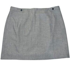 H&M Gray Skirt Classic A-Line Womens Size 12 Polyester Blend Mid-Length